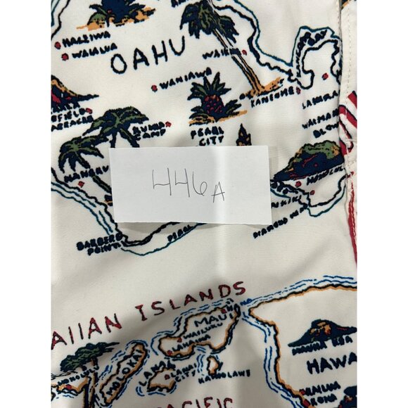 Vintage Nautica Mens Hawaiian Islands Print Swim Trunks Drawstring Waist Size 36 - Picture 7 of 7
